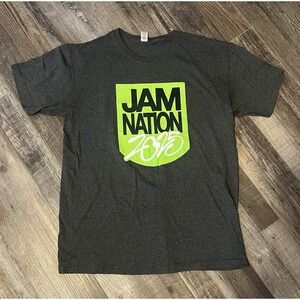 Christian‎ Music Jam Nation 2025 Concert Grey Gray Green Tee Shirt Size Medium